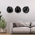 Woodecora - Aplique de Parede em Mdf 3D Costela de Adão Trio. Escultura, Quadro Decorativo