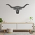 Woodecora - Aplique de Parede em Mdf 3D Texas Longhorn. Escultura, Quadro Decorativo