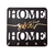 Woodecora - Porta Chaves Home Sweet Home Detalhe Espelhado Dourado 