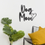 Woodecora - Frase Lettering Aplique de Parede em Mdf 3D Dog Mom. Frase, Escultura, Quadro Decorativo