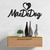 Woodecora - Palavra Lettering Aplique de Parede em Mdf 3D Mãe de Dog. Frase, Escultura, Quadro Decorativo