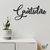 Woodecora - Palavra Lettering Aplique de Parede em Mdf 3D Gratidão. Frase, Escultura, Quadro Decorativo