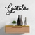 Woodecora - Palavra Lettering Aplique de Parede em Mdf 3D Gratidão. Frase, Escultura, Quadro Decorativo