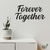 Woodecora -Frase Lettering Aplique de Parede em Mdf 3D Forever Together. Frase, Escultura, Quadro Decorativo