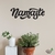 Woodecora - Palavra Lettering Aplique de Parede em Mdf 3D Namaste. Frase, Escultura, Quadro Decorativo