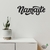 Woodecora - Palavra Lettering Aplique de Parede em Mdf 3D Namaste. Frase, Escultura, Quadro Decorativo