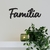Woodecora - Palavra Lettering Aplique de Parede em Mdf 3D Família. Frase, Escultura, Quadro Decorativo