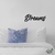 Woodecora - Palavra Lettering Aplique de Parede em Mdf 3D Dreams. Frase, Escultura, Quadro Decorativo