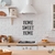 Woodecora - Palavra Lettering Aplique de Parede em Mdf 3D Home Sweet Home. Frase, Escultura, Quadro Decorativo