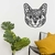 Woodecora - Aplique de Parede em Mdf 3D Gato. Escultura, Quadro Decorativo