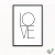 Woodecora - Quadro decorativo Love A3, para Sala, Quarto, Cozinha com Moldura.