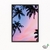 Woodecora - Quadro decorativo Palmeiras Sunset A3, para Sala, Quarto, Cozinha com Moldura.