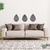 Woodecora - Aplique de Parede em Mdf 3D Trio de Folhas. Escultura, Quadro Decorativo