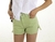 Short Verde con roturas