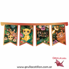 BANDERIN ANIMALITOS SELVA DISNEY