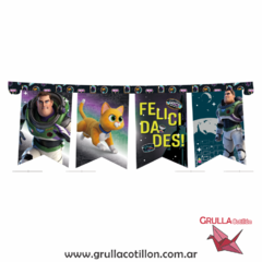 BANDERIN BUZZ LIGHTYEAR FELIZ CUMPLE