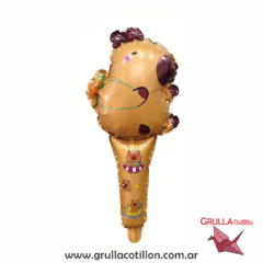 GLOBO CAPIBARA BASTON 50 cm (Elegir color) - tienda online