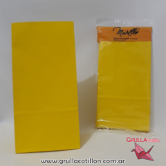 BOLSITA PAPEL AMARILLO x10