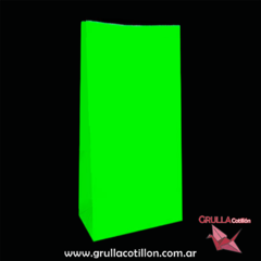 BOLSITA PAPEL VERDE FLUO x10