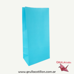 BOLSITA PAPEL TURQUESA x10