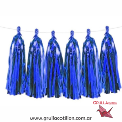 GUIRNALDA BORLAS AZUL