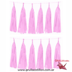 GUIRNALDA BORLAS ROSA PASTEL - comprar online