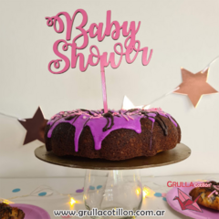 CAKE TOPPER BABY SHOWER ROSA