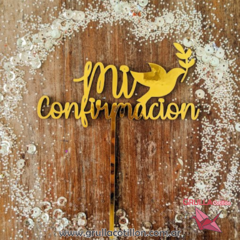 CAKE TOPPER MI CONFIRMACION