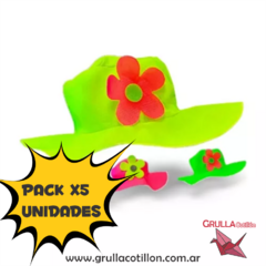 PACK GORRO FLUO CAPELINAS x5