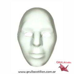 CARETA PLASTICA MIMO BLANCA