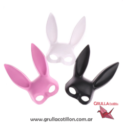 CARETA RIGIDA CONEJITA PLAYBOY (Elegir color)