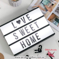 CARTEL LED CON LETRAS