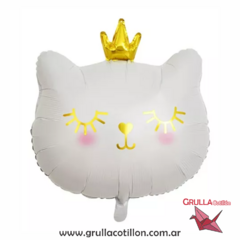 GLOBO FORMA GATITO BLANCO 60 cm.