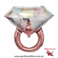 GLOBO ANILLO ROSE GOLD 70 cm