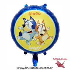 GLOBO REDONDO BLUEY Y BINGO 45 cm.