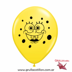 GLOBO ESTAMPADO BOB ESPONJA x5