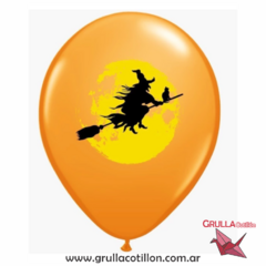 GLOBO ESTAMPADO BRUJA x5
