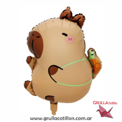 GLOBO CAPIBARA CON MOCHILA 55 cm