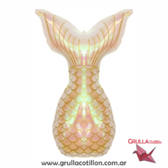 GLOBO COLA DE SIRENA IRIDISCENTE 80 CM - comprar online