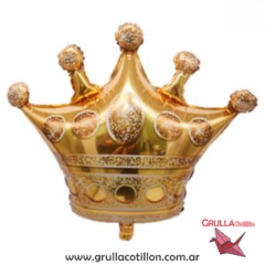 GLOBO CORONA DORADA 65 CM