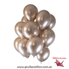 GLOBO CROMADO CHAMPAGNE 10" x10