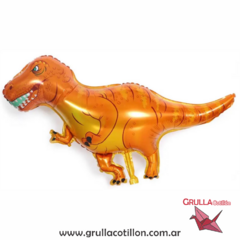 GLOBO DINO T-REX ANIMADO NARANJA 95 cm - comprar online