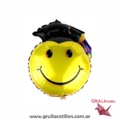 GLOBO MINI EMOJI EGRESADO 40 cm
