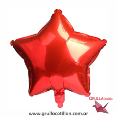 GLOBO ESTRELLA ROJO METALIZADO 18"
