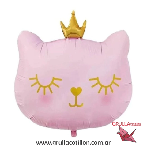 GLOBO FORMA GATITO ROSA 60 cm.