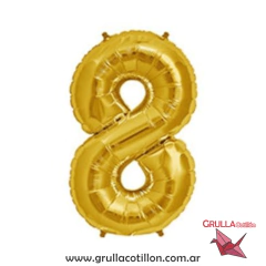 GLOBO NUMERO DORADO 34" en internet