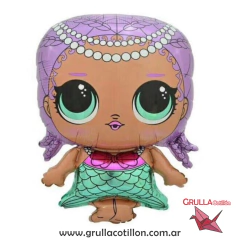 GLOBO LOL SIRENA 60 cm.