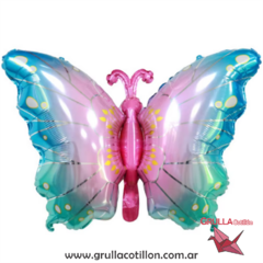 GLOBO SUPER MARIPOSA ROSA 75 cm - comprar online