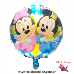 GLOBO MICKEY Y MINNIE BEBE 45 cm