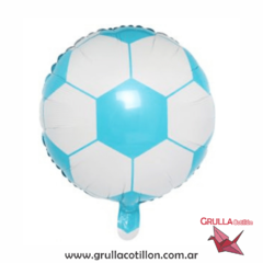GLOBO MINI PELOTA CELESTE 25 cm.